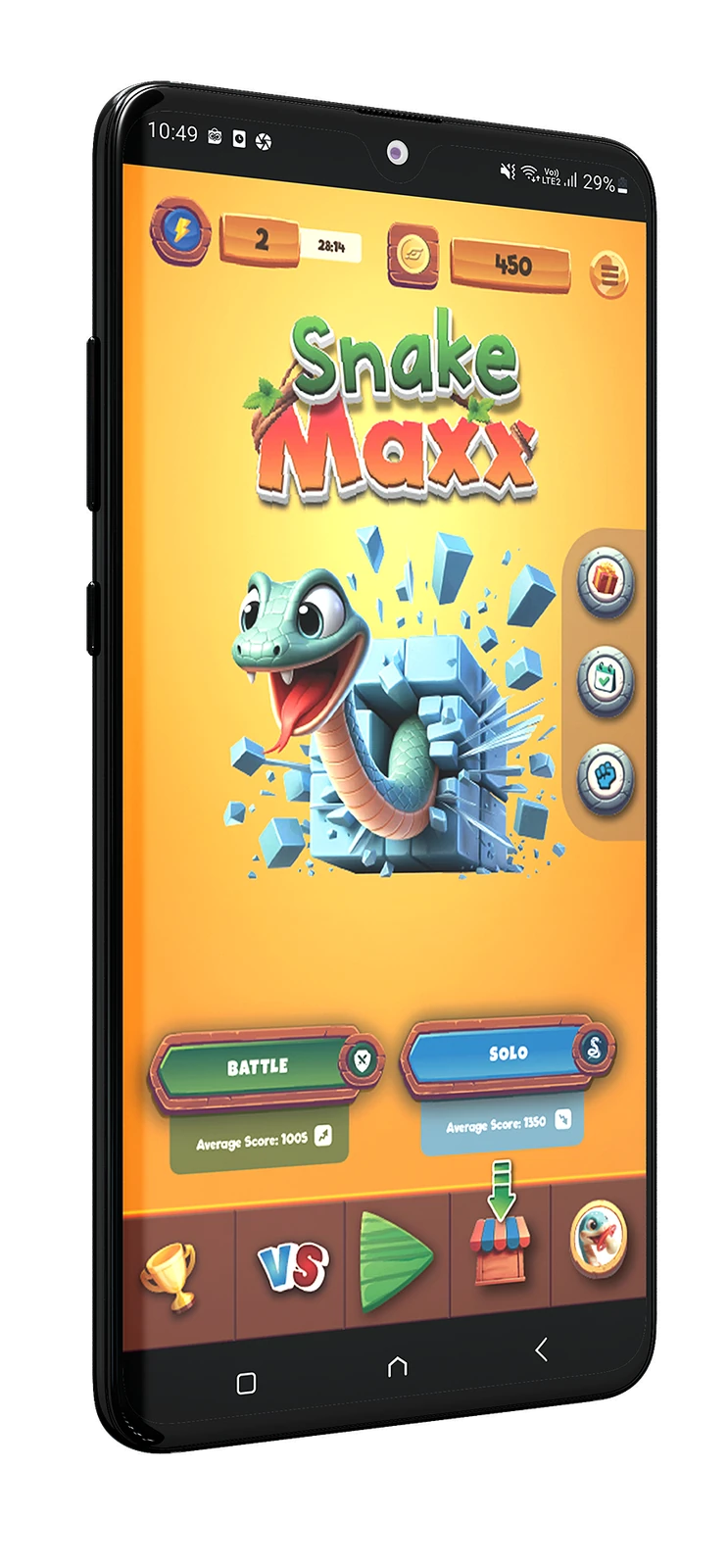 SnakeMaxx title screen